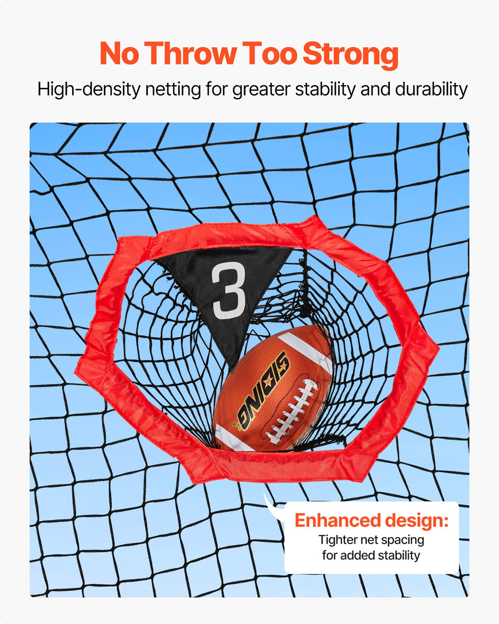8 X 4 Inch Football Trainer Throwing Net, Training Throwing Target Practice Net With 5 Target Pockets, Knotless Net Includes Straps And Portable Carry Case, Improve QB Throwing Accuracy, Red