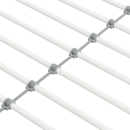 METAL Bunk Bed With Trundle WHITE