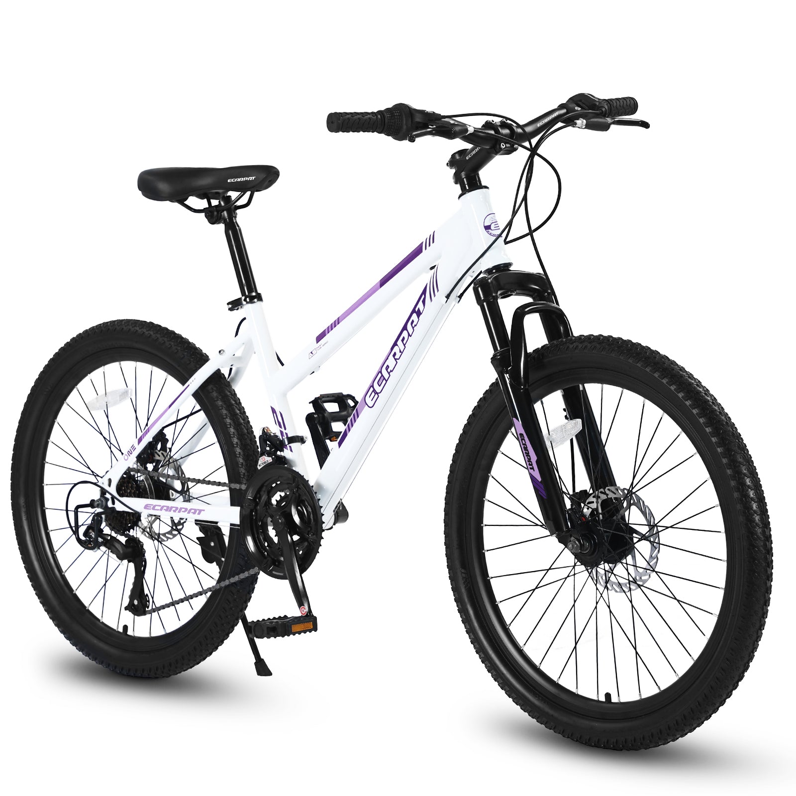 S26103 26 Inch Mountain Bike For Teenagers Girls Women, Shimano 21 Speeds With Dual Disc Brakes And 100mm Front Suspension