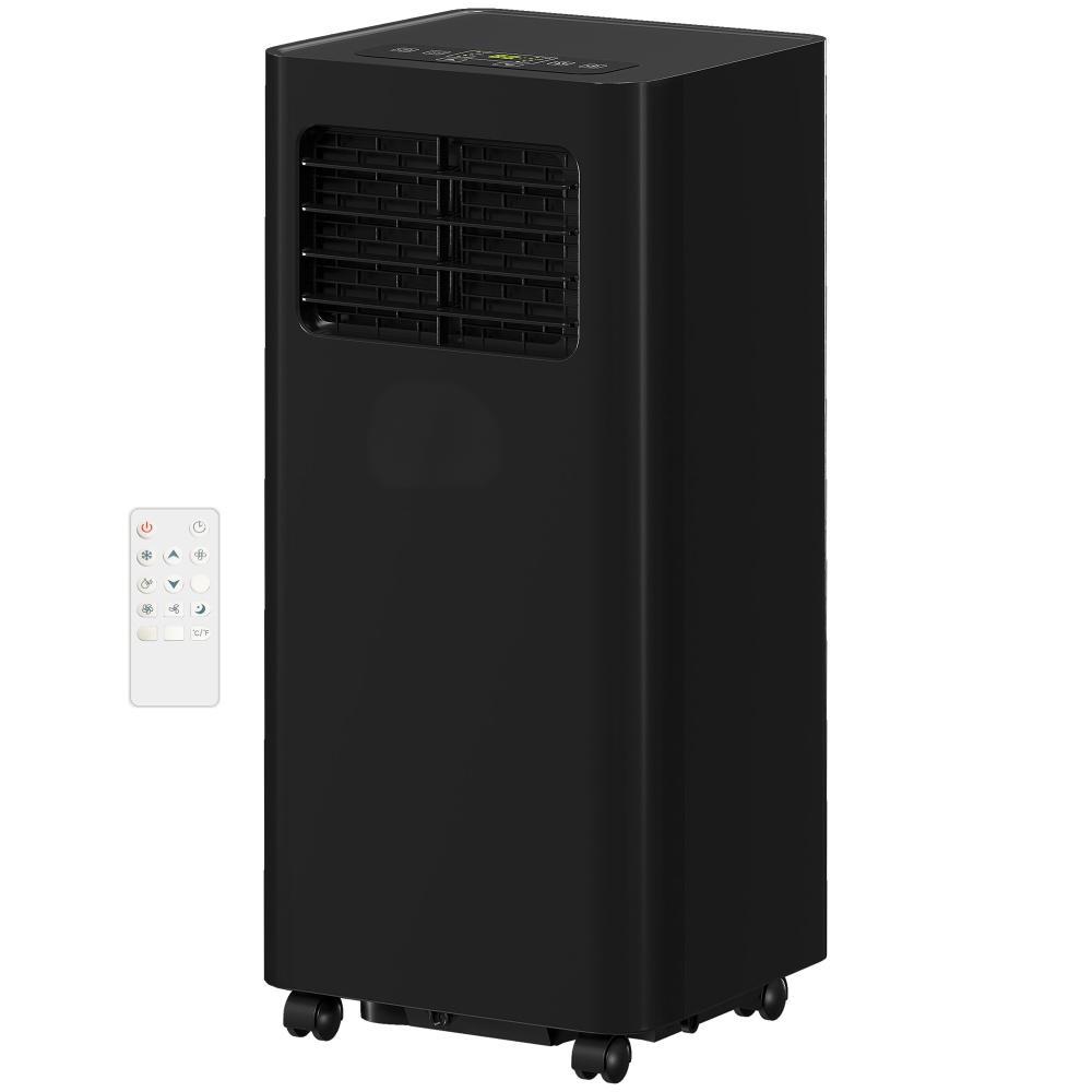 Mobile Air Conditioner, 441 Sq. Ft., AC Unit With Dehumidifier, Sleep, 24H Timer OnOff, Window Kit, Black