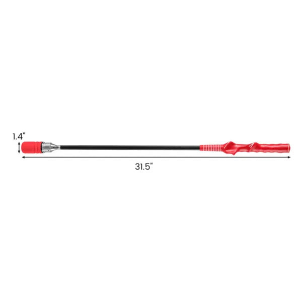 Portable Fiberglass Golf Swing Stick, Improve Grip & Shot Accuracy Golf Warm-Up Tool For Beginners & Pros-Red