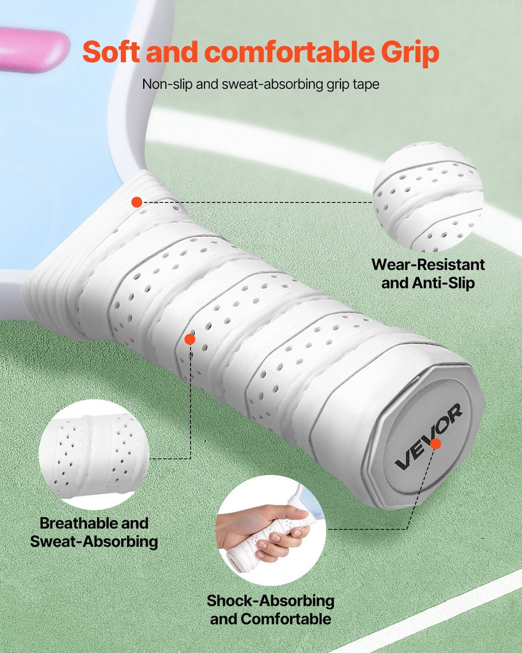 Kids Pickleball Paddle, Lightweight Youth Pickleball Paddle With Small Grip And Cute Pattern, Fiberglass Pickle Ball Racket & Honeycomb Core, Child Size For Kids, Youth, Boys & Girls