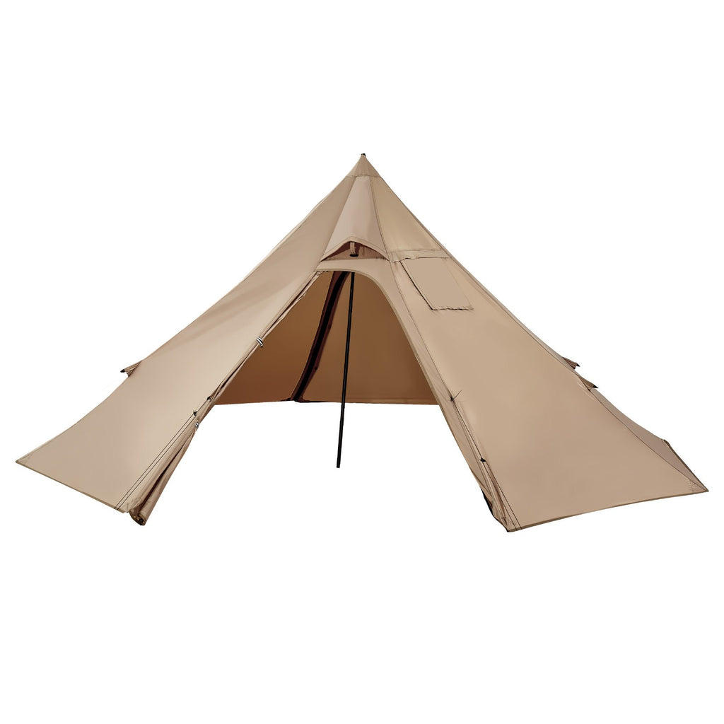 Hot Tent For 2 Persons, Portable Winter Tipi Tent With Stove Jack, Waterproof Canvas Camping Tents,  Lightweight 4 Season Shelter Tents For Hiking Fishing Backpacking, S Size