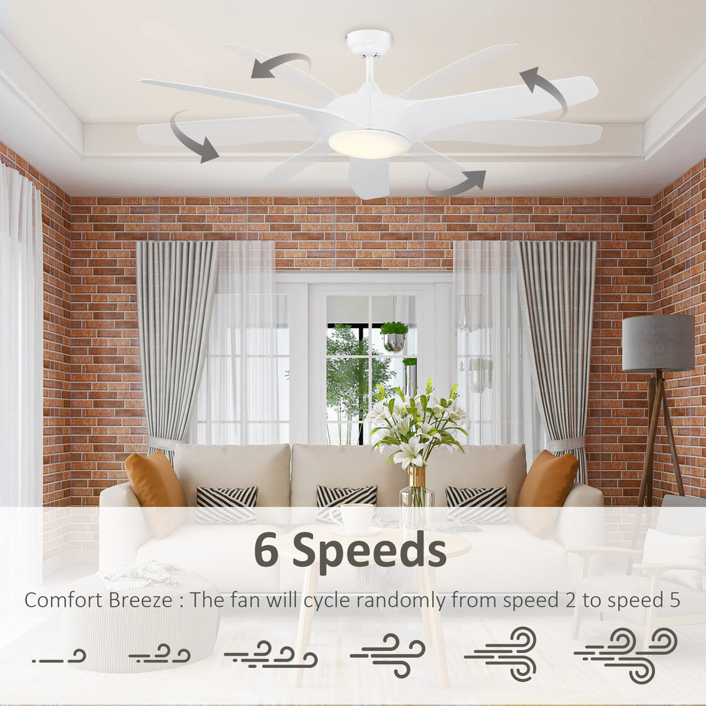 52" Reversible Indoor Ceiling Fan with Light