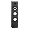 Floorstanding Speaker, 2-Way, Floor-Standing Tower Speaker With 1-Inch Tweeter, 6.5-Inch Woofer, 200W Peak Power, 70Hz–20kHz Frequency Response, Durable MDF Enclosure, For Home Audio, Single