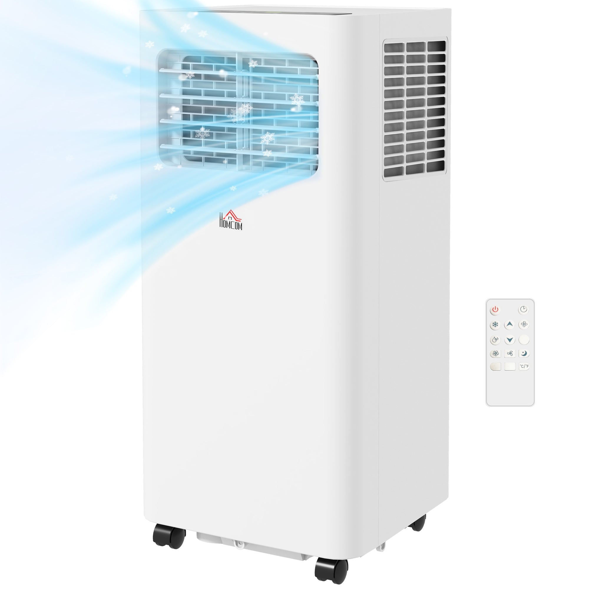 8000 BTU Mobile Air Conditioner, 345 Sq. Ft., AC Unit with Dehumidifier, Sleep, 24H Timer On/Off, Window Kit, White