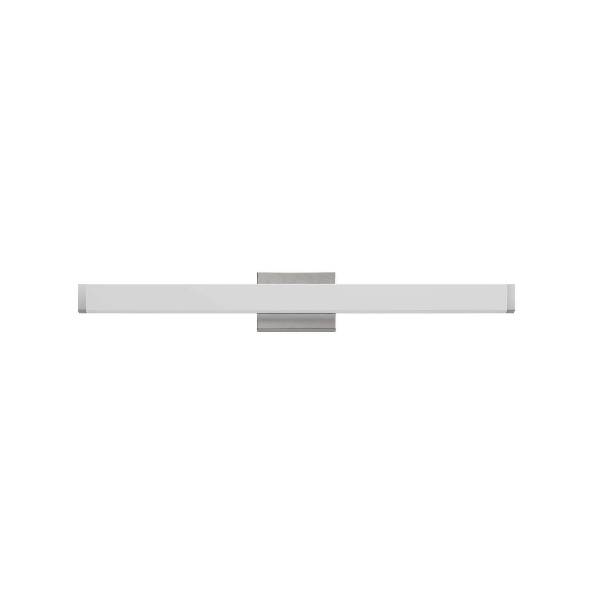 Bathroom Vanity Light Brushed Nickel Square LED 33inch 18W 6000K Cool White Light Wall Bar Lighting Fixtures Over Mirror