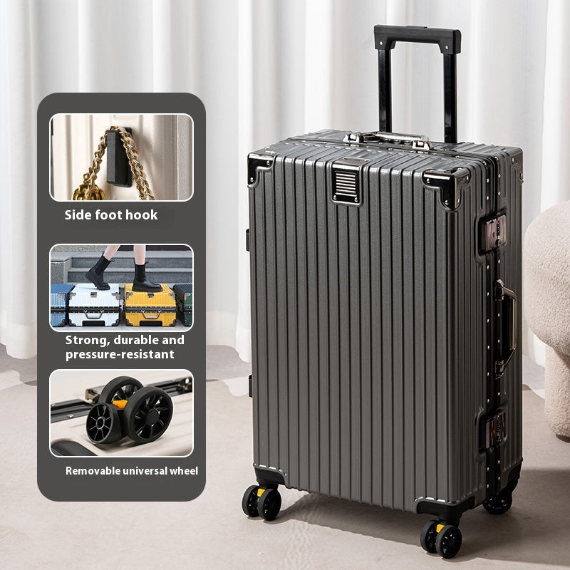 Suitcase Large Capacity Aluminium Frame Luggage
