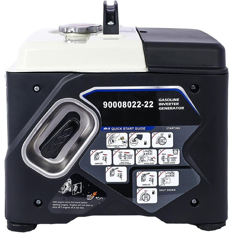 Portable 1200W Ultra-quiet Gas Engine Inverter Generator, EPA-compliant, With Eco-mode Function, Ultra-lightweight, Suitable For Home Backup And Camping