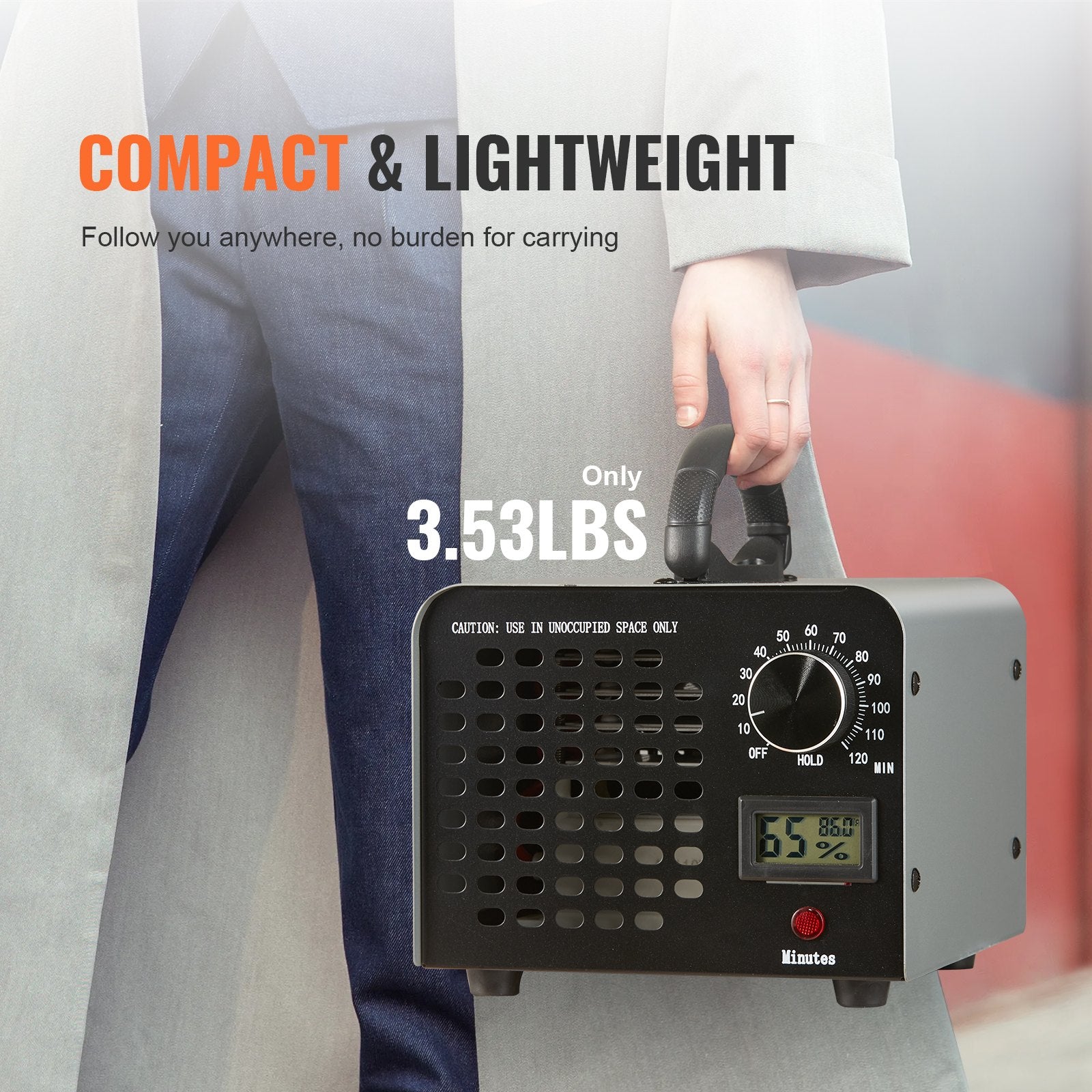 Ozone Generator, 36000mg/h Ozone Machine Odor Remover, High Capacity Commercial/Industrial Ozone Generator Machine, Home Air Ionizers Deodorizer With 0-120 Min Time Setting For Rooms, Cars, Pets