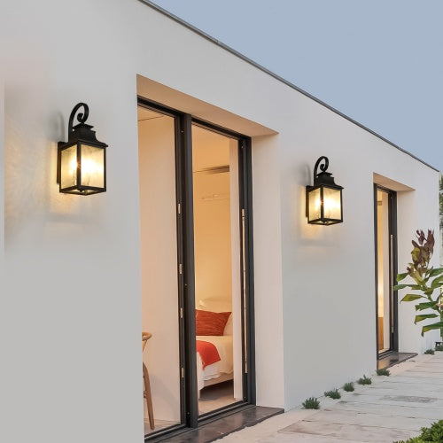 Large Outdoor Glass Wall Light Supports Many Types Of Bulbs -2 Packs Unavailable Platforms- Temu