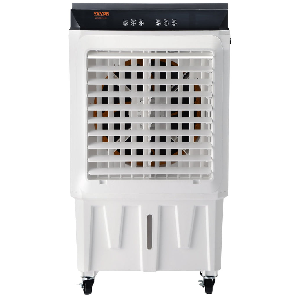 VEVOR Evaporative Air Cooler, 2100 CFM, Oscillating Swamp Cooler With Adjustable 3 Speeds And 12 H Timer, 7 Gal Portable Air Cooler For 750 Sq.ft, Indoor Outdoor Use