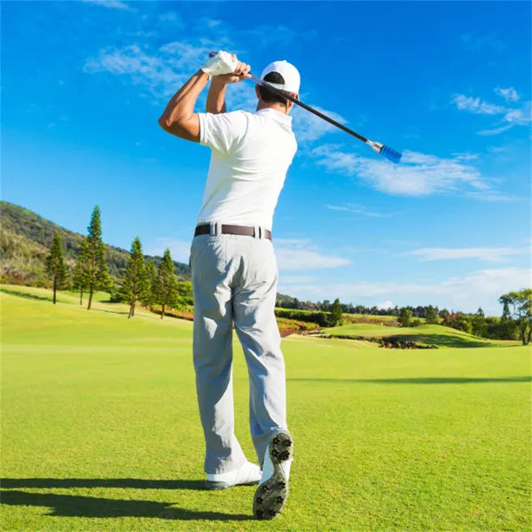 Portable Fiberglass Golf Swing Stick, Improve Grip & Shot Accuracy Golf Warm-Up Tool For Beginners & Pros-Blue