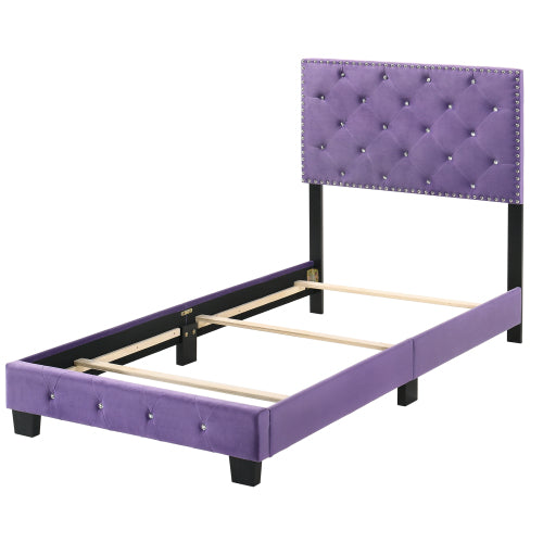 Charming Purple Twin Bed For Stylish Spaces