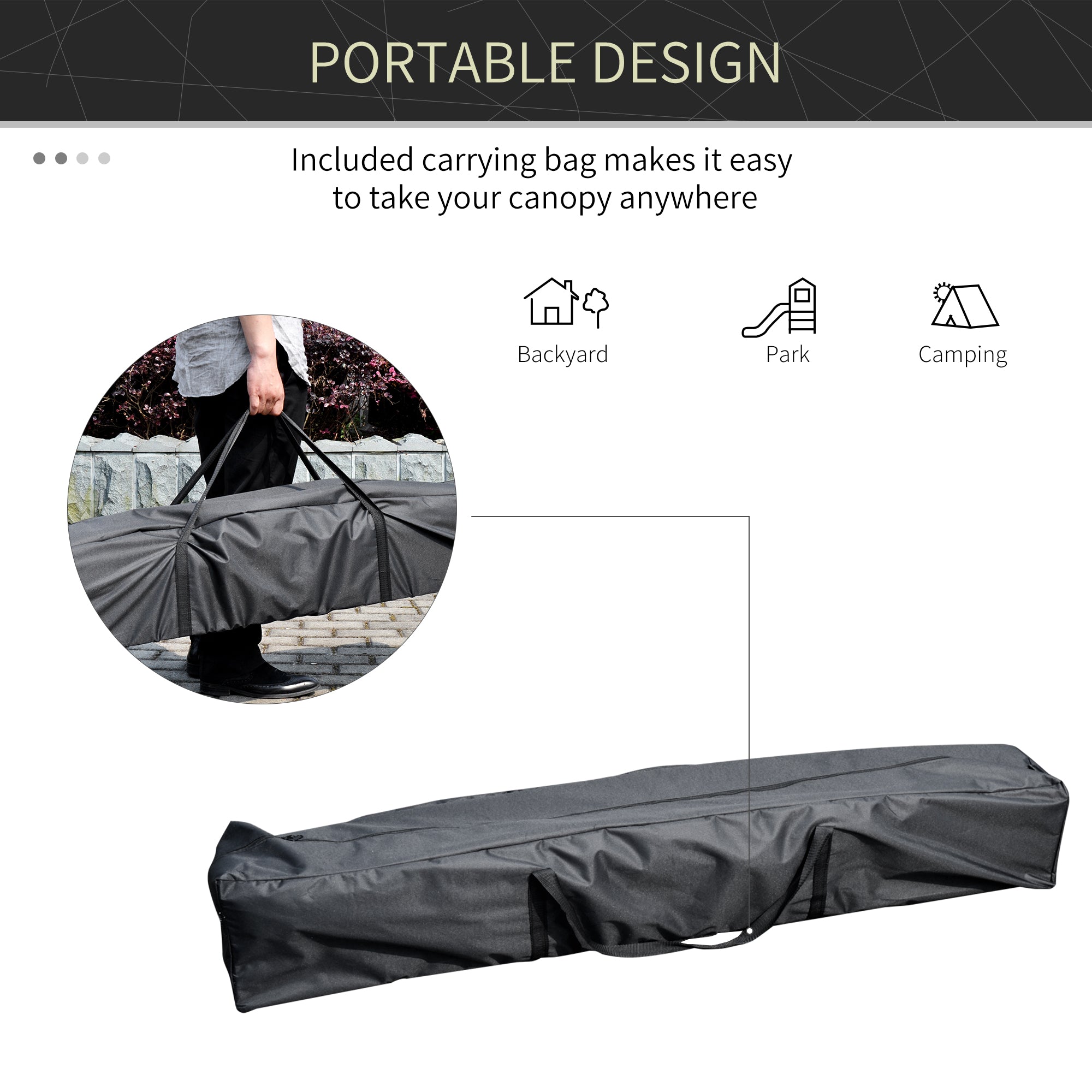 13' x 13' Pop Up Canopy Tent, Instant Sun Shelter, Tents for Parties, Height Adjustable for Outdoor, Garden, Patio, Parties, White