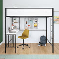 Axel Full Loft Bed With Desk & Shelves