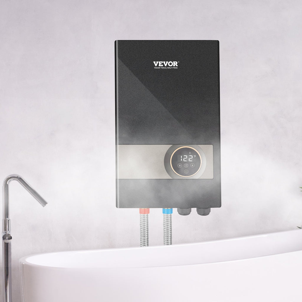 Instant Water Heater, 18kw Electric Tankless Water Boiler, Digital Temperature Display & Easy Installation & 24-Hour Water Supply, For Kitchen Bathroom Shower Mall Salon Shampoo ETL Listed