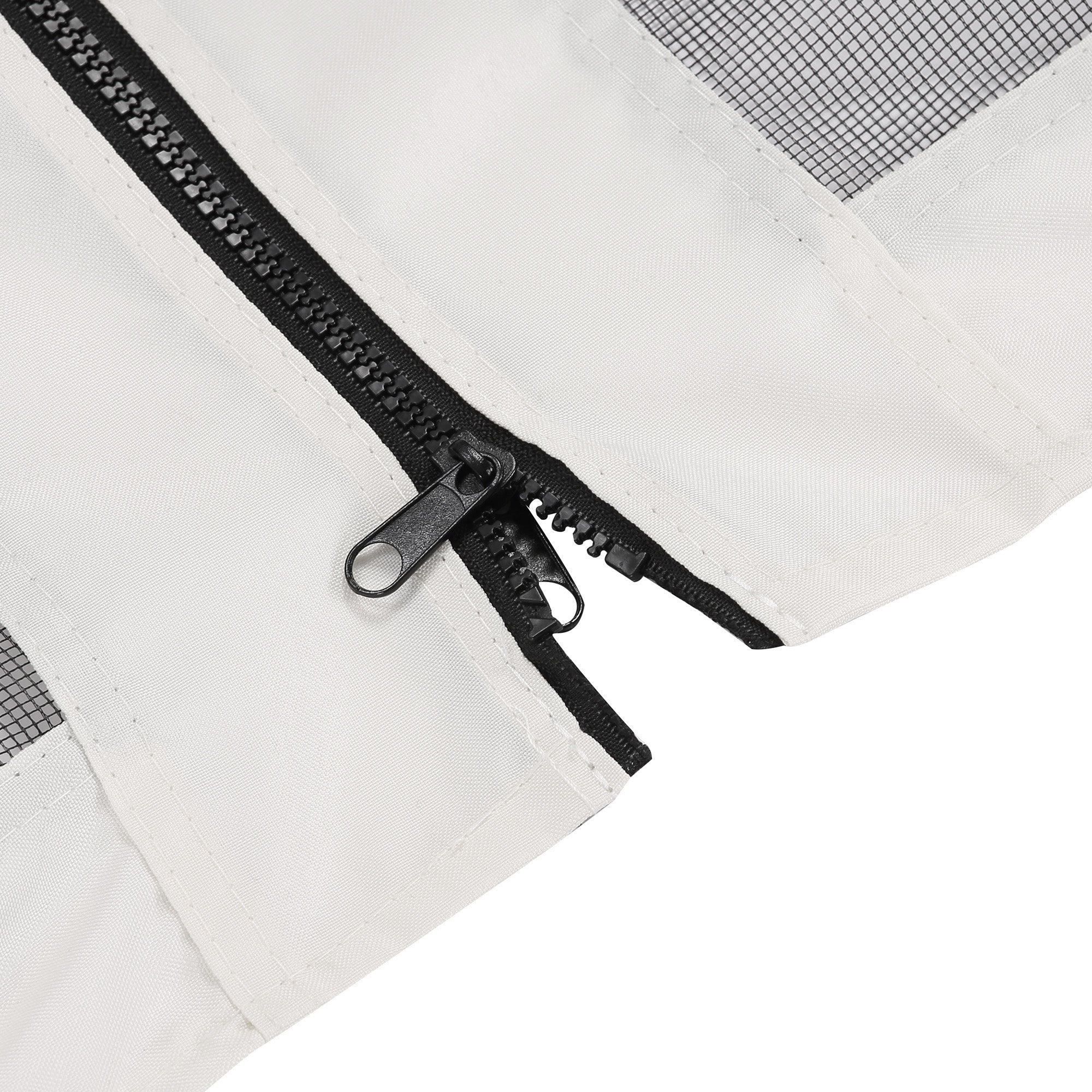 Universal Replacement Mesh Sidewall Netting for 9.84' x 13.1' Gazebos and Canopy Tents with Zippers, (Sidewall Only) White