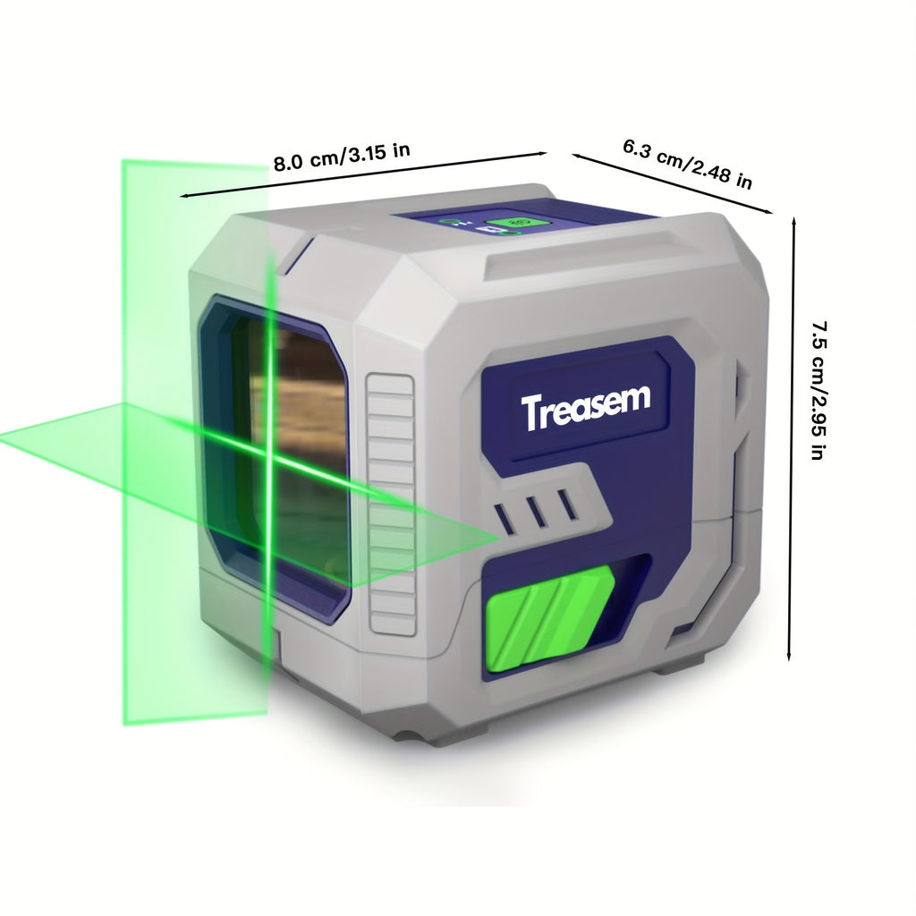 Self Leveling Laser Level, Durable High Accurate Level Tool With Light Adjustment, Cross Line Green Lazer Level For Picture Hanging, Home Renovation, Construction, Tiling, Suitable For 360 Degree Rota