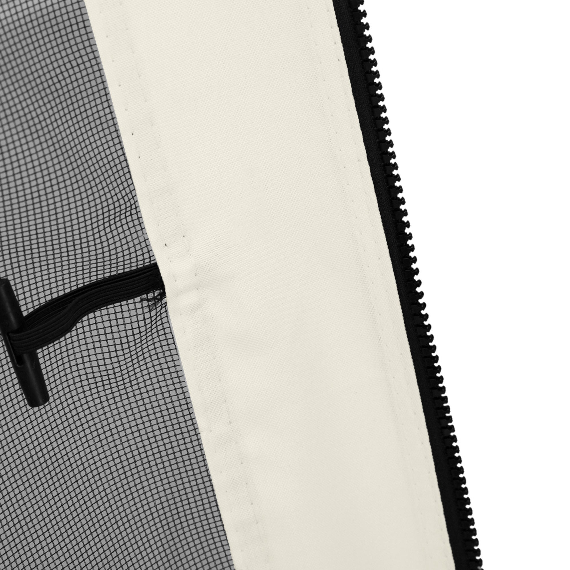 Replacement Mesh Sidewall Netting for 10' x 12' Gazebos and Canopy Tents with Zippers, (Sidewall Only) White