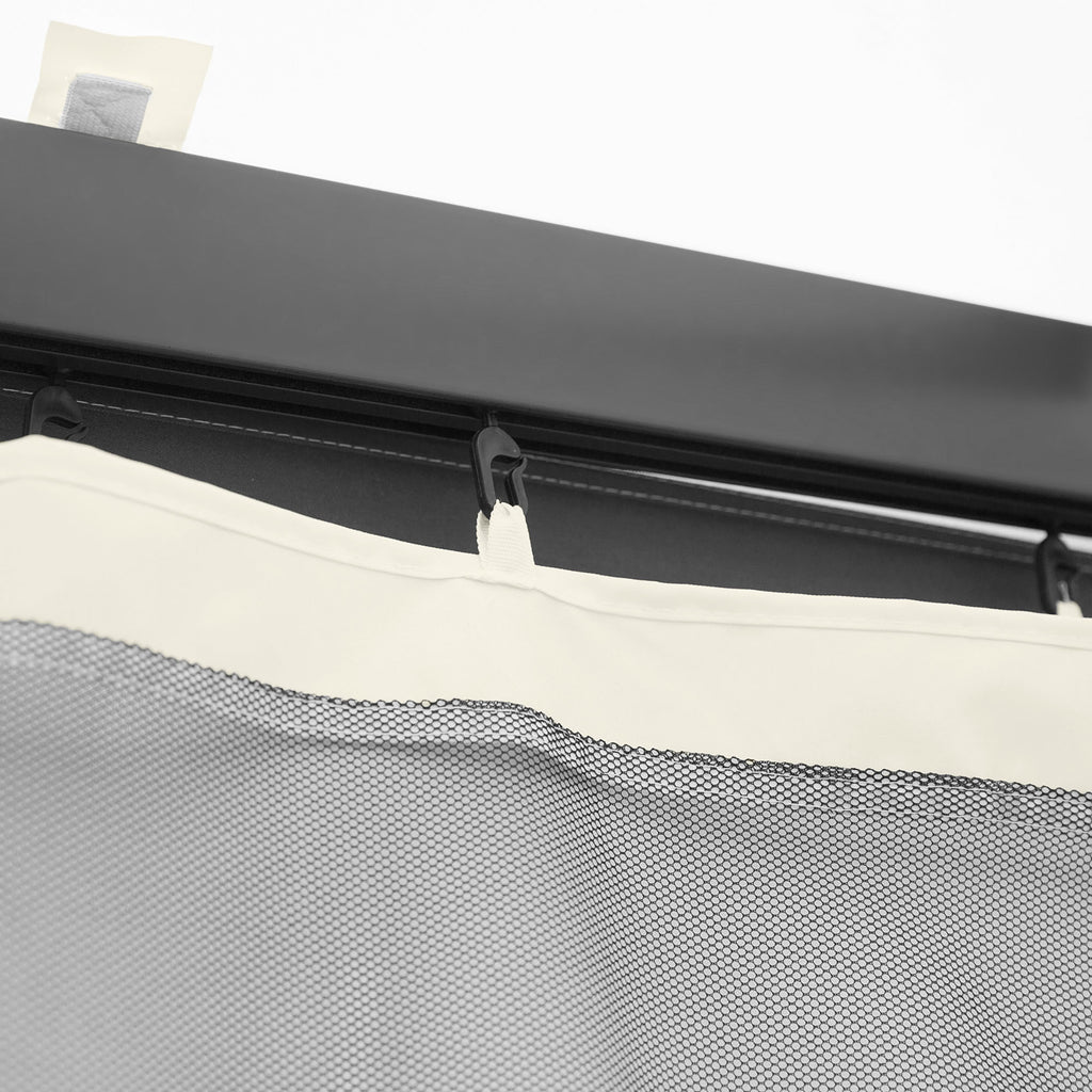 Replacement Mesh Sidewall Netting for 10' x 10' Gazebos and Canopy Tents with Zippers, (Sidewall Only) White