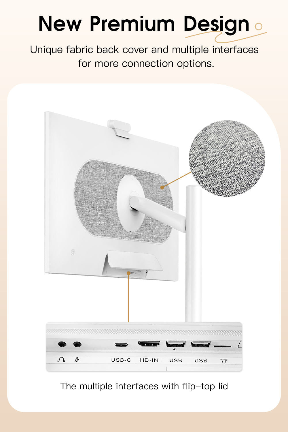 32 Inch 128GB Smart Portable TV Android OS 1080P 13MP Camera Remote Control Control Home Office Entertainment Portable Smart Tv