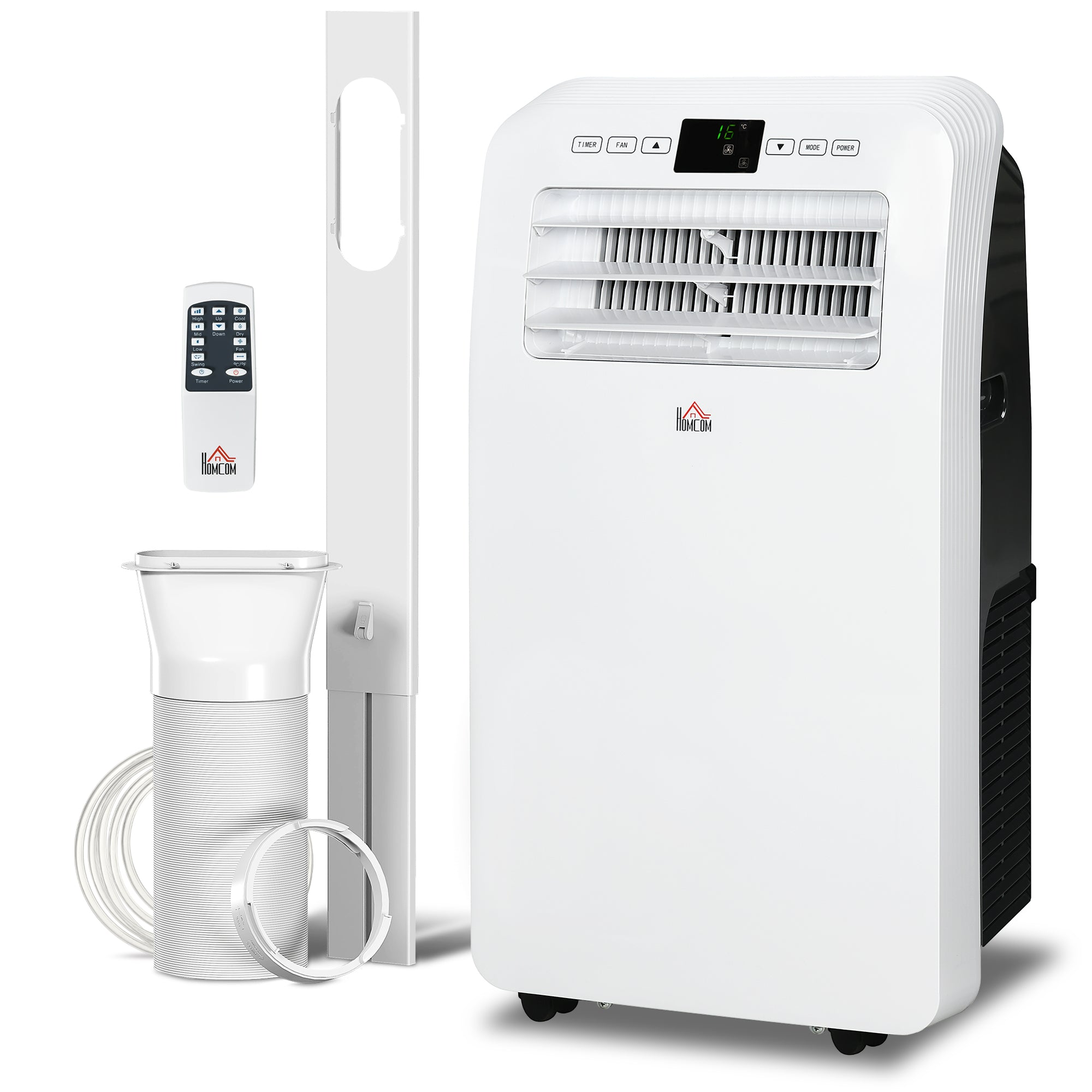 11500 BTU Mobile Air Conditioner, 550 Sq. Ft., AC Unit with Dehumidifier, 24H Timer On/Off, Window Kit