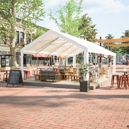 16x32FT Party Tent Heavy Duty, Large Wedding Event Shelters With 3 Storage Bags & Removable Sidewalls, Outdoor Canopy Gazebo Commercial Tents For Parties Carport Camping Garden Patio