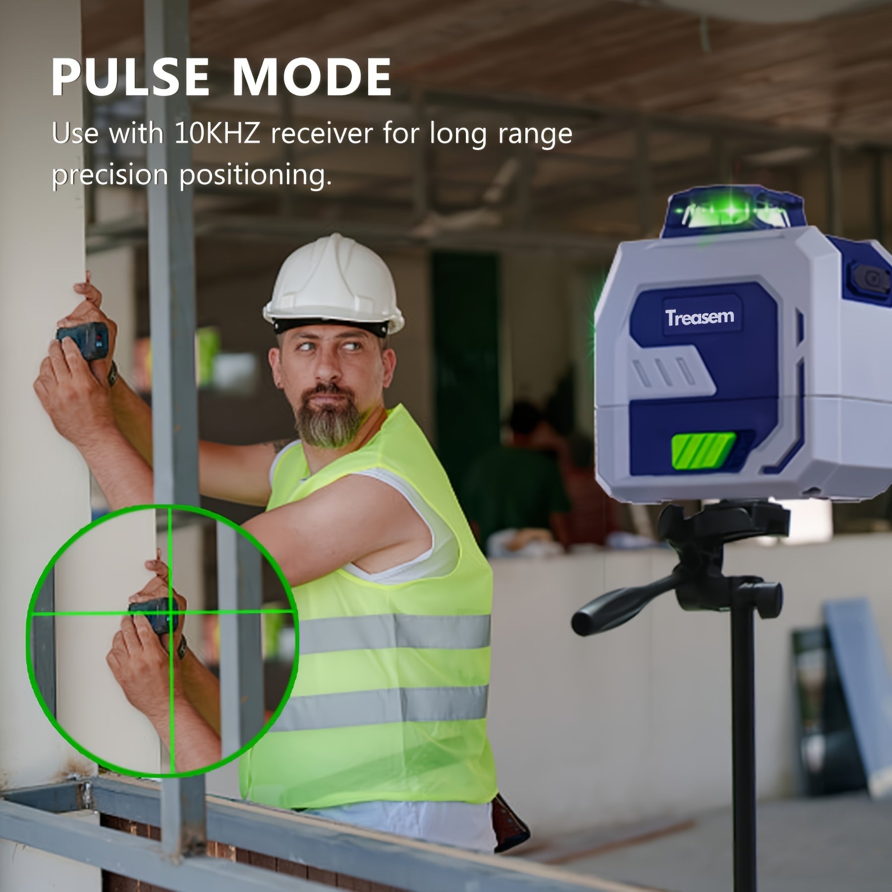 Laser Level, Self-leveling Laser, Rechargeable Measurement Tool With Type-C Charging Port For Building Construction, Hanging Pictures, Calibration, Tiling