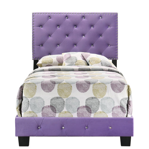 Charming Purple Twin Bed For Stylish Spaces