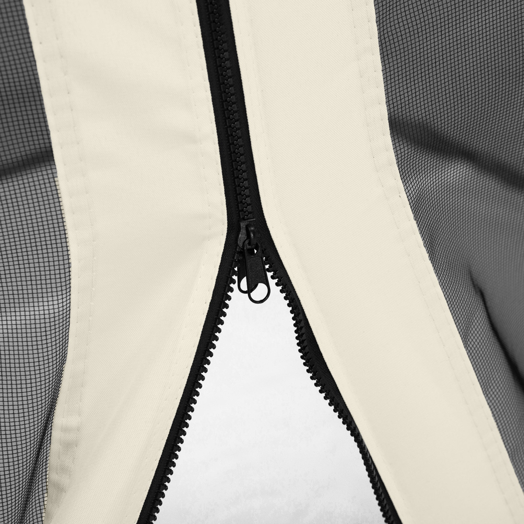 Replacement Mesh Sidewall Netting for 10' x 12' Gazebos and Canopy Tents with Zippers, (Sidewall Only) White