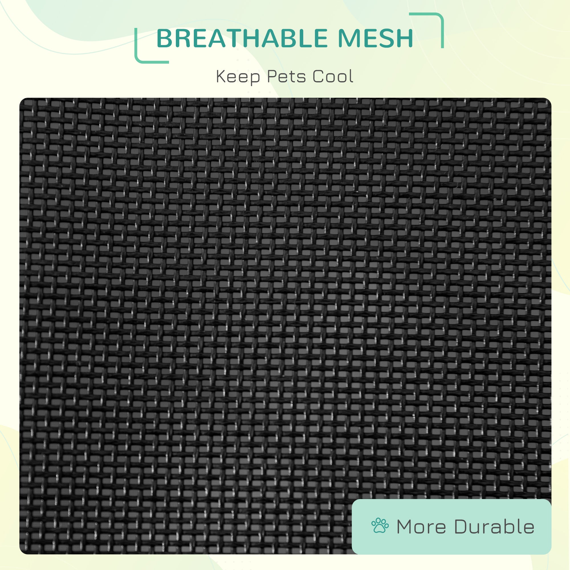 Elevated Dog Bed with Breathable Foldable Pet Cot with Heavy Duty Frame