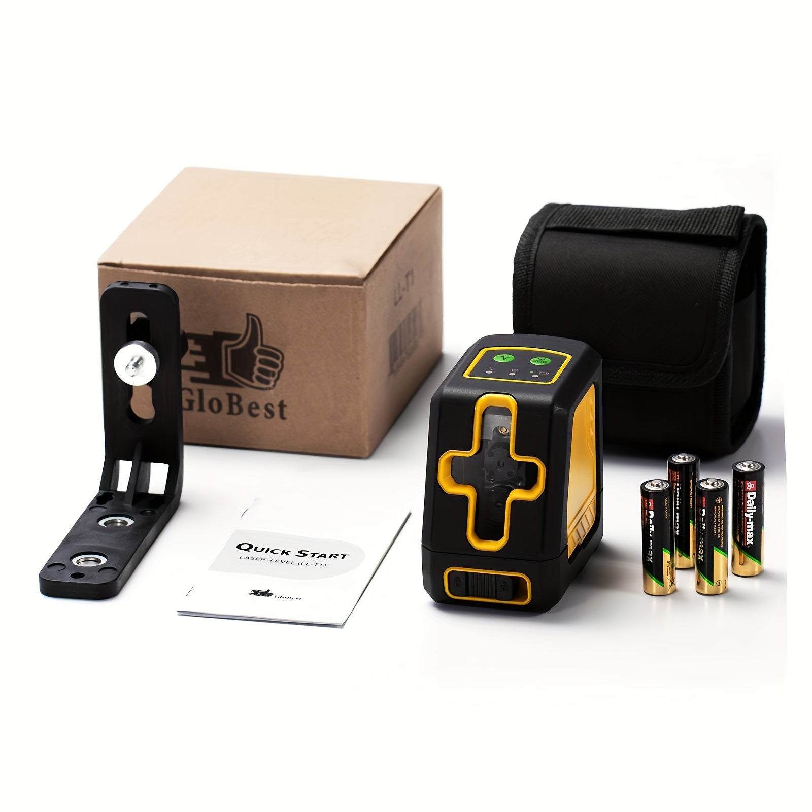 Laser Level, 100Ft Self Leveling Cross Line Lasers, Green Beam Leveler Tool, With Self-leveling, Manual, Pulse Mode, Lazer Level With 360 Degree Magnetic Base And Battery