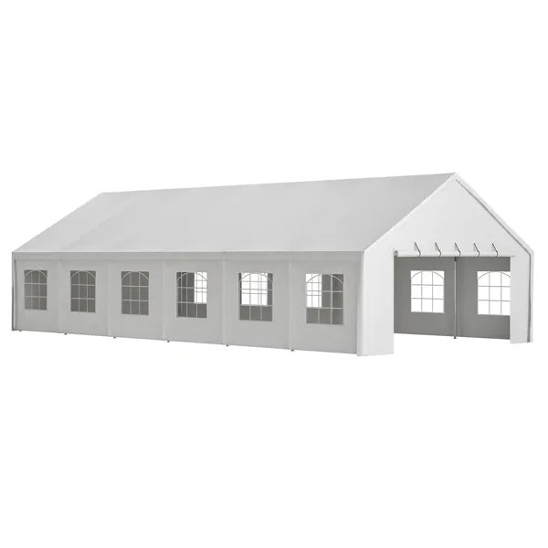 20x40FT Party Tent Heavy Duty, Large Wedding Event Shelters With 3 Carry Bags & Removable Sidewalls, Outdoor Canopy Gazebo Commercial Tents For Parties Carport Camping Garden Patio
