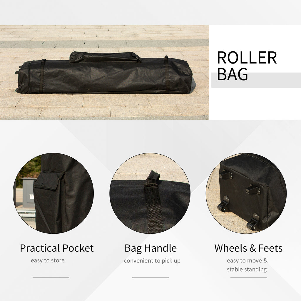 10' x 20' Pop Up Canopy Tent with Sidewalls & Doors, Instant Tents for Parties with Wheeled Carry Bag, Height Adjustable, for Outdoor, Garden, Patio, Blue