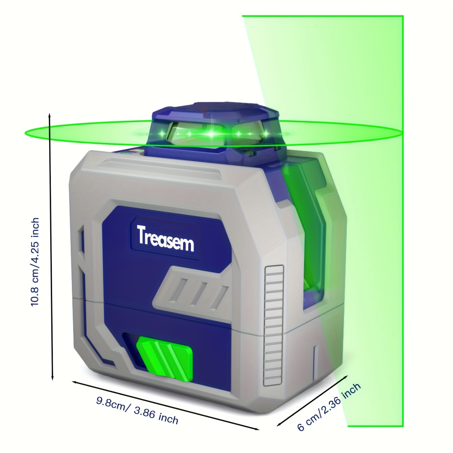 Laser Level, Self-leveling Laser, Rechargeable Measurement Tool With Type-C Charging Port For Building Construction, Hanging Pictures, Calibration, Tiling