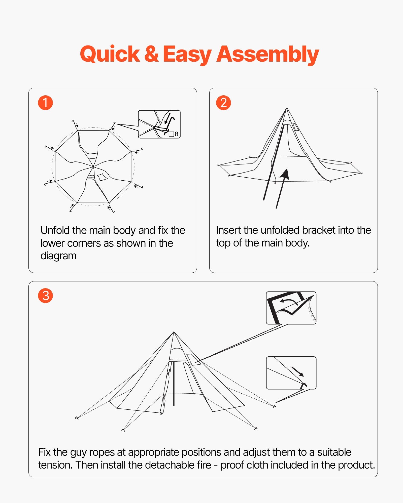 Hot Tent For 2 Persons, Portable Winter Tipi Tent With Stove Jack, Waterproof Canvas Camping Tents,  Lightweight 4 Season Shelter Tents For Hiking Fishing Backpacking, S Size