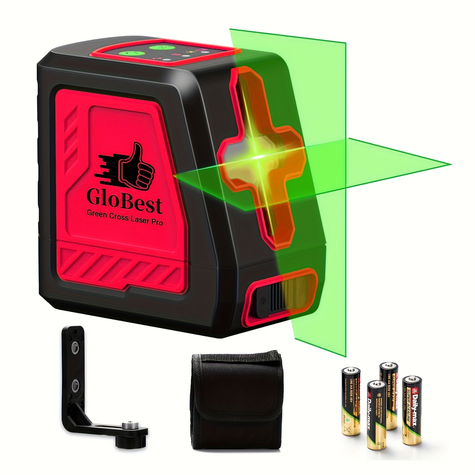 Laser Level, 100Ft Self Leveling Cross Line Lasers, Green Beam Leveler Tool, With Self-leveling, Manual, Pulse Mode, Lazer Level With 360 Degree Magnetic Base And Battery