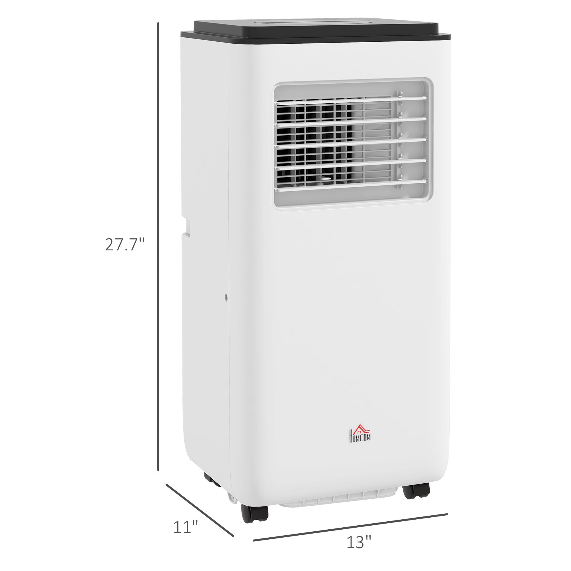 8,000 BTU Moible Air Conditioner 345 Sq. Ft., Dehumidifier Fan Auto Sleep with 24H Timer On/Off, Window Kit, White
