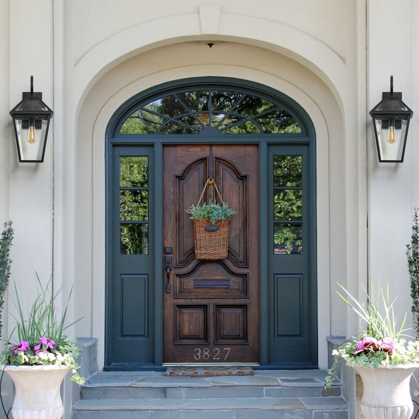 Modern Outdoor Waterproof Wall Lamp 2pack