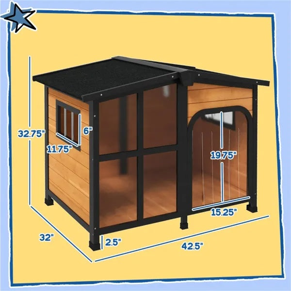 Pet Dog House- Natural Amazon Shipping Prohibited By WalMart
