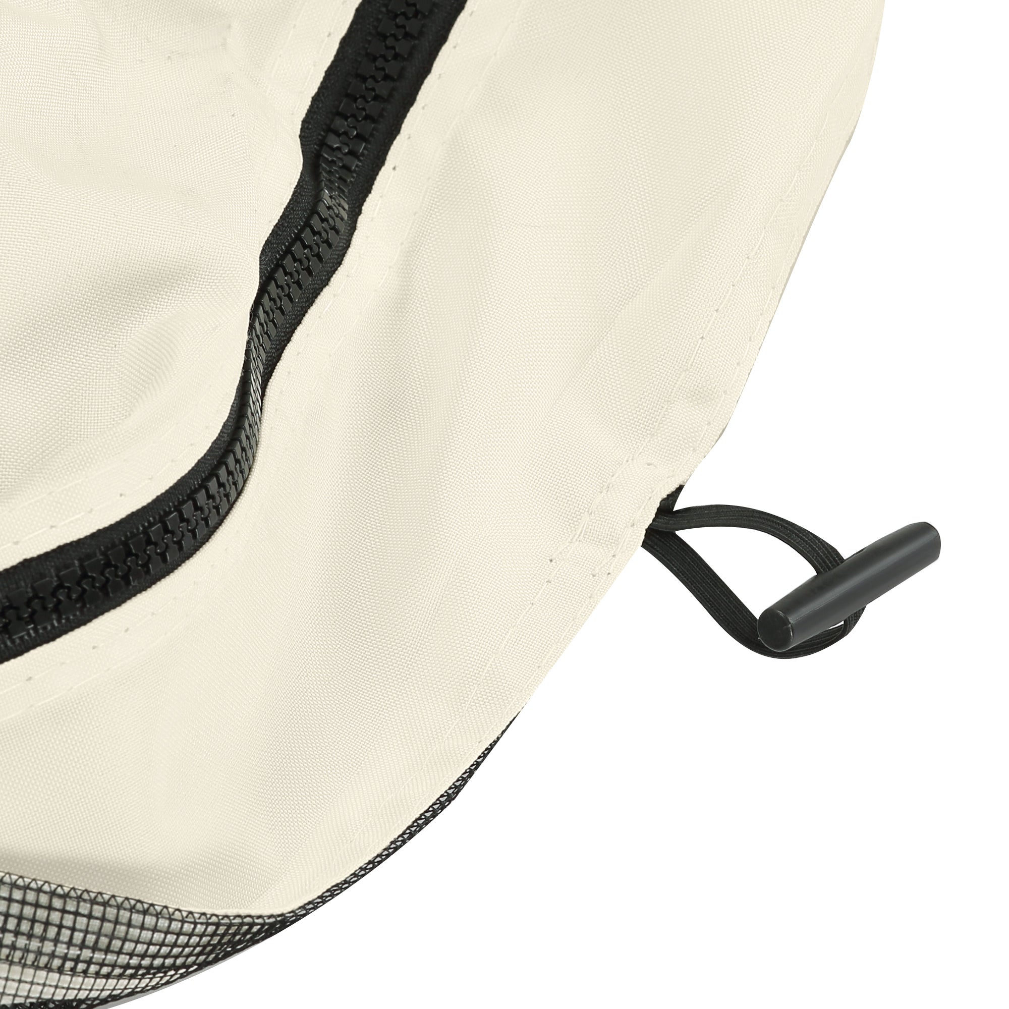 Replacement Mesh Sidewall Netting for 12' x 12' Gazebos and Canopy Tents with Zippers, (Sidewall Only) Cream