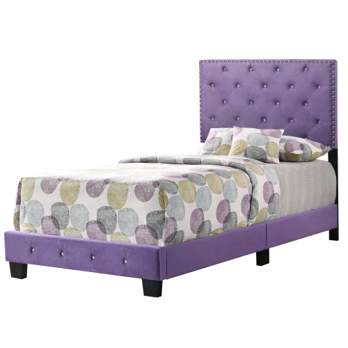 Charming Purple Twin Bed For Stylish Spaces